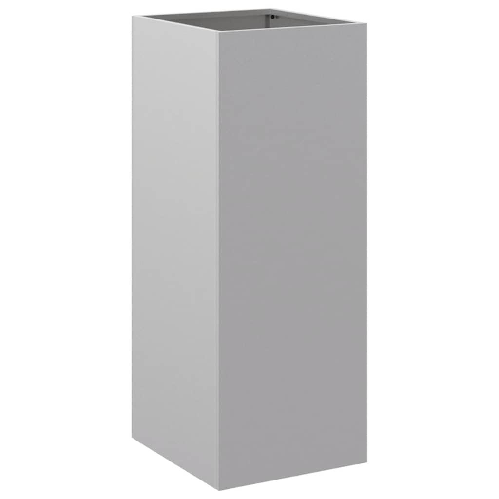 Vidaxl plantenbak 32x29x75 cm gegalvaniseerd staal zilverkleurig