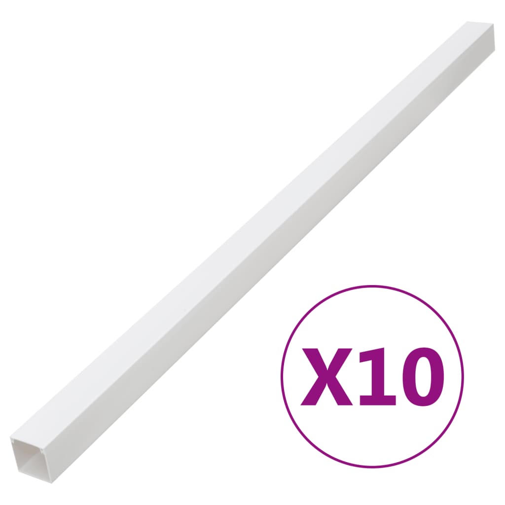 Vidaxl kabelgoot 60x60 mm 10m pvc