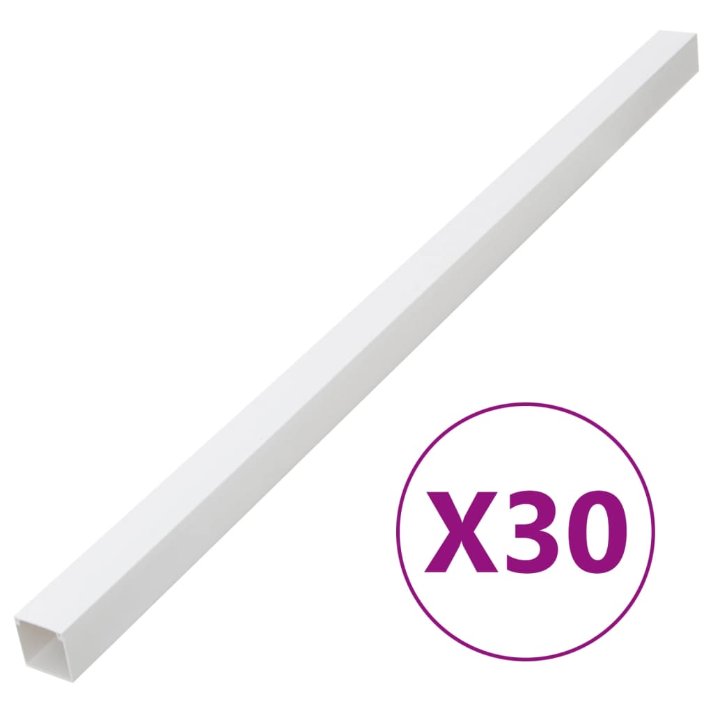 Vidaxl kabelgoot 60x40 mm 30m pvc