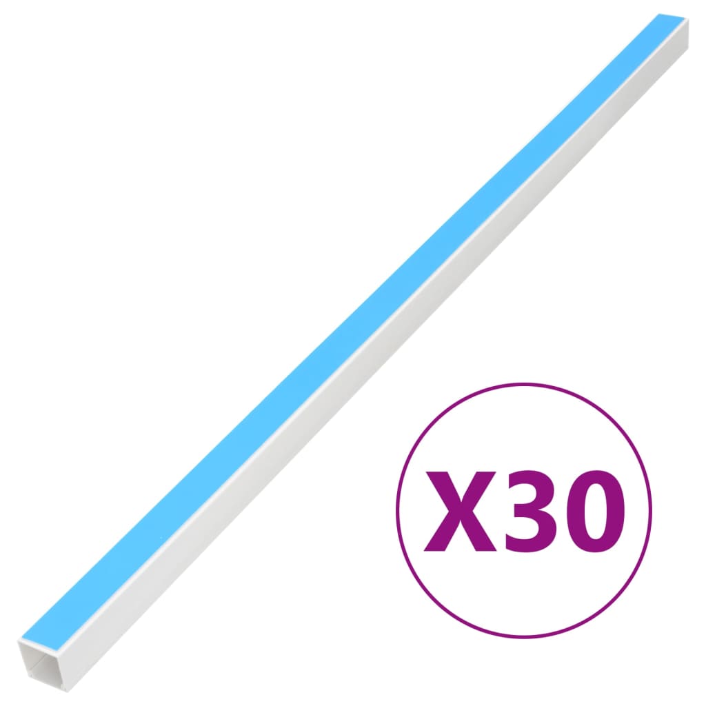 Vidaxl kabelgoot zelfklevend 30x15 mm 30m pvc