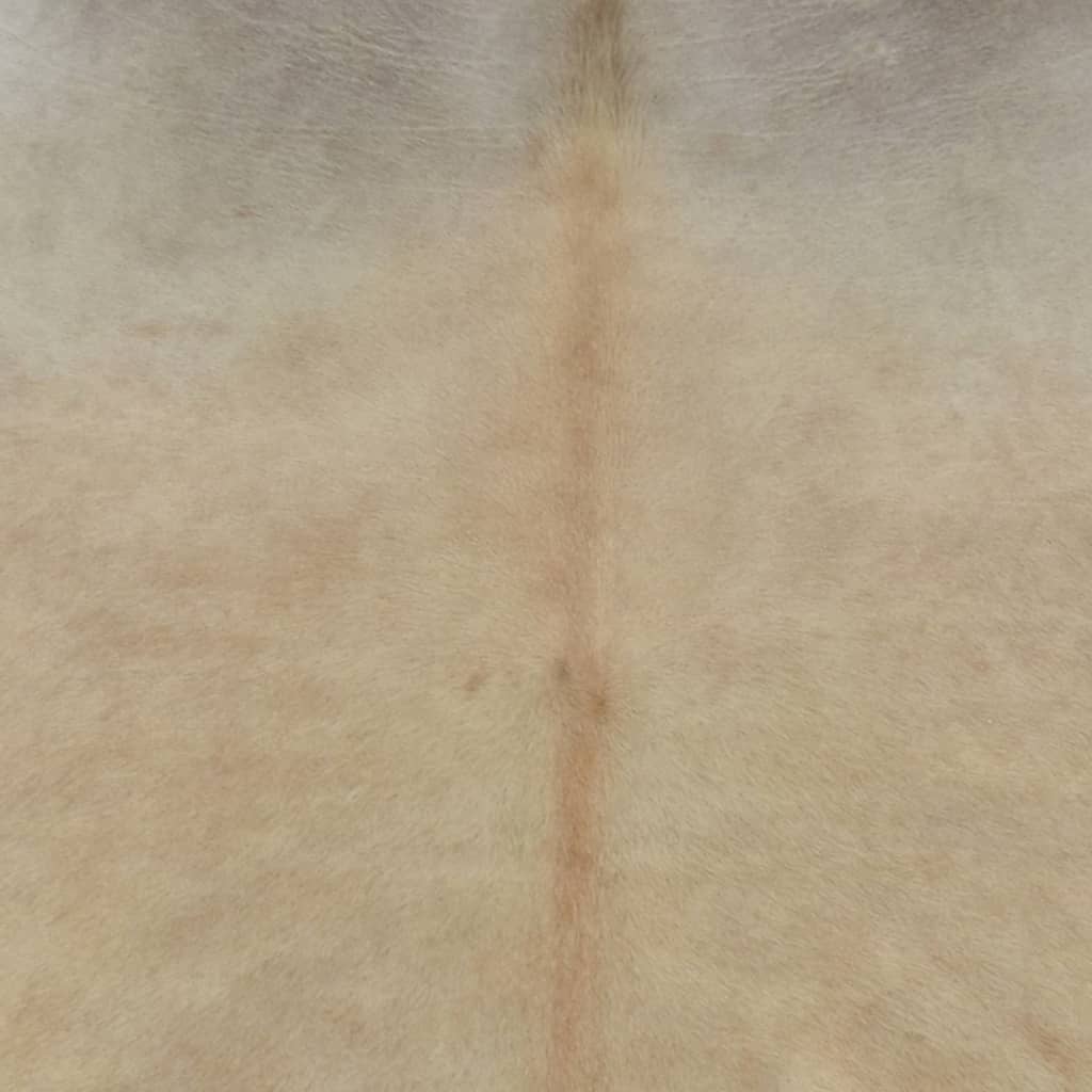 Vidaxl vloerkleed 180x220 cm echte koeienhuid beige