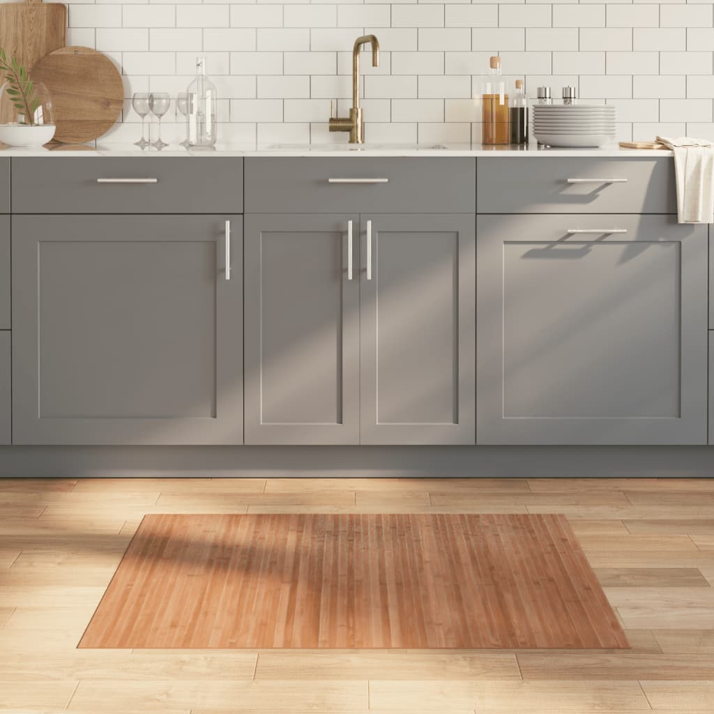 Vidaxl vloerkleed rechthoekig 70x200 cm bamboe naturel
