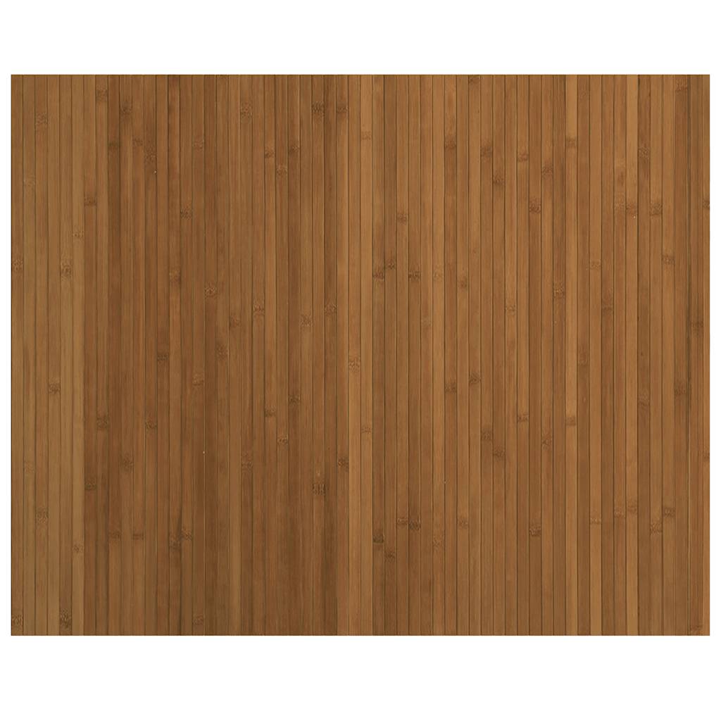 Vidaxl vloerkleed rechthoekig 80x100 cm bamboe bruin