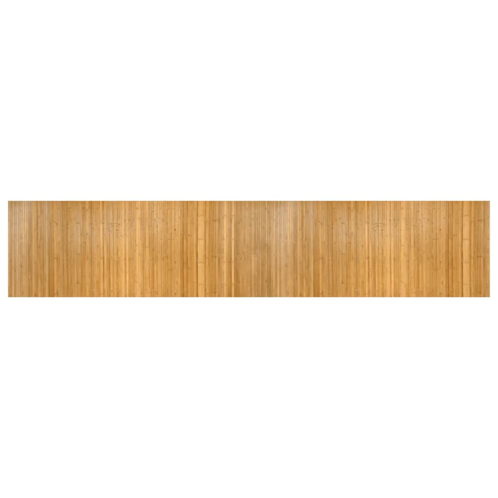 Vidaxl vloerkleed rechthoekig 80x400 cm bamboe naturel