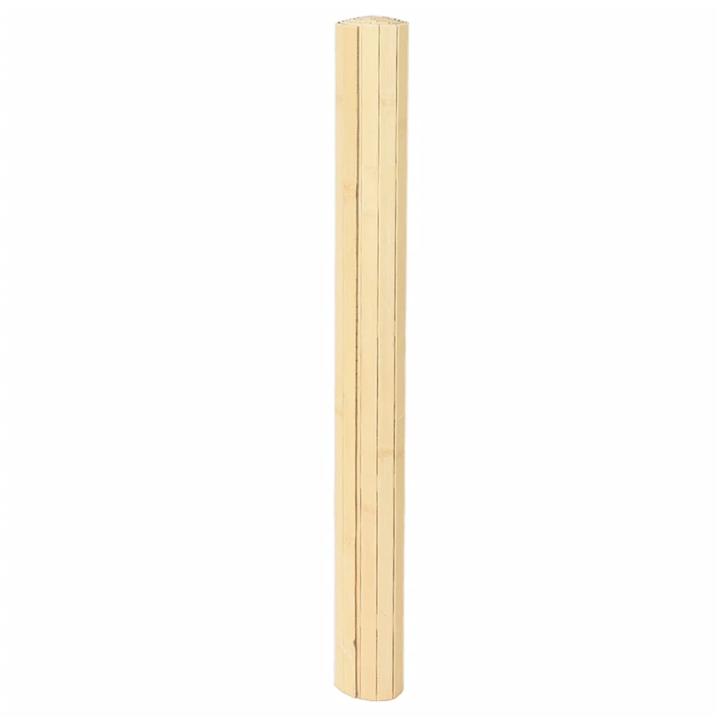 Vidaxl vloerkleed rechthoekig 80x400 cm bamboe lichtnaturel