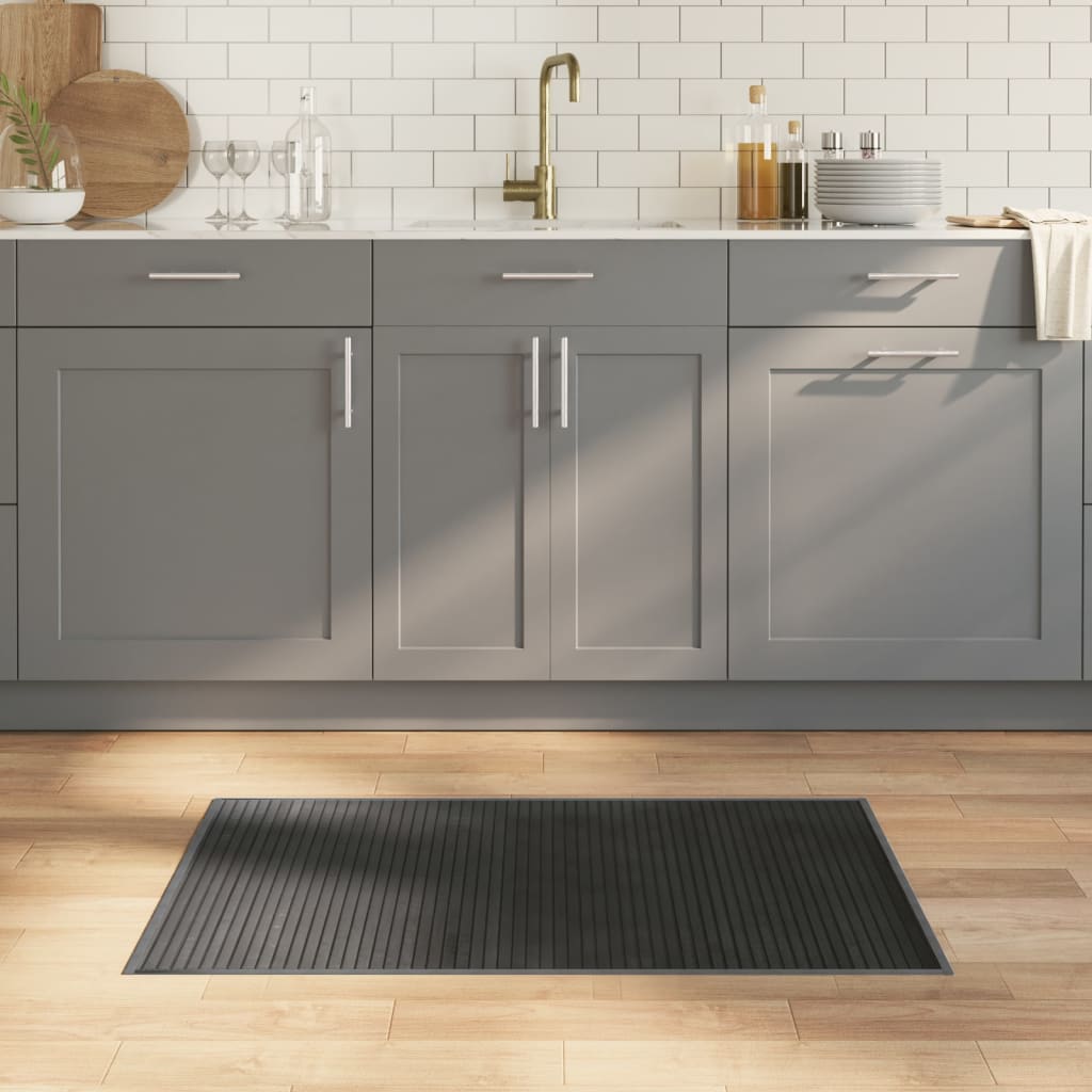Vidaxl vloerkleed rechthoekig 60x100 cm bamboe grijs