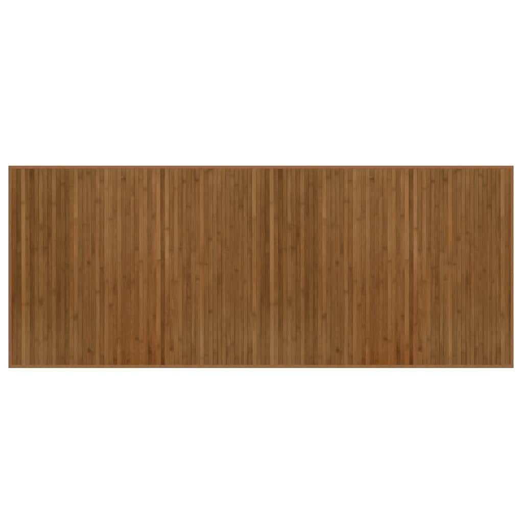 Vidaxl vloerkleed rechthoekig 80x200 cm bamboe bruin