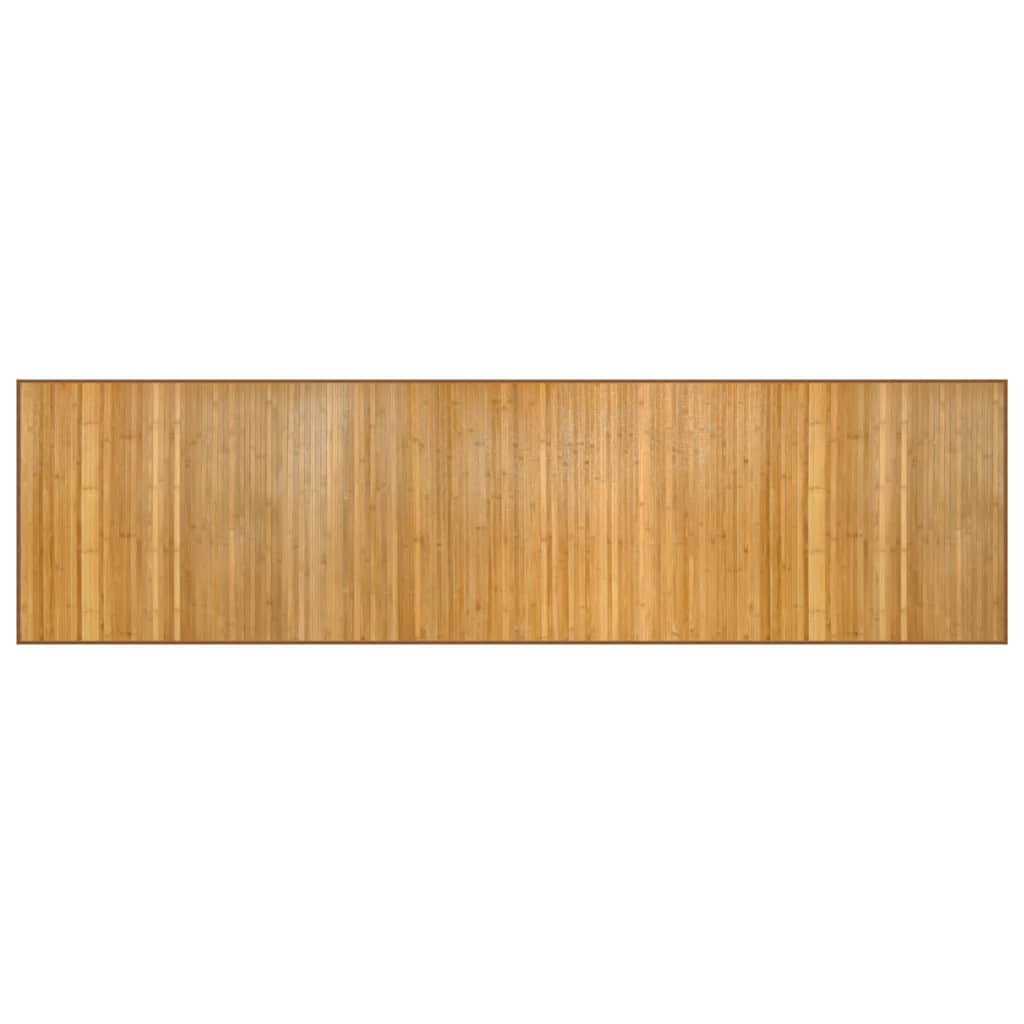 Vidaxl vloerkleed rechthoekig 80x300 cm bamboe naturel