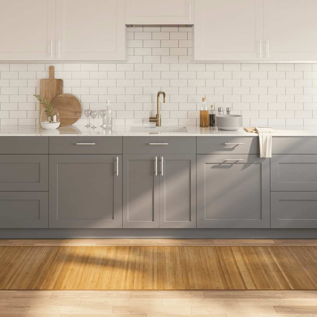 Vidaxl vloerkleed rechthoekig 80x300 cm bamboe naturel