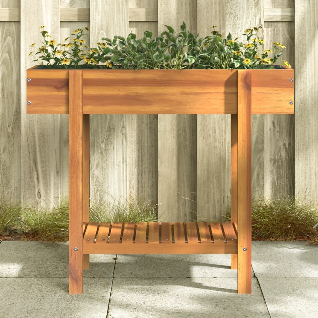 Vidaxl plantenbak 90x30x75 cm massief acaciahout
