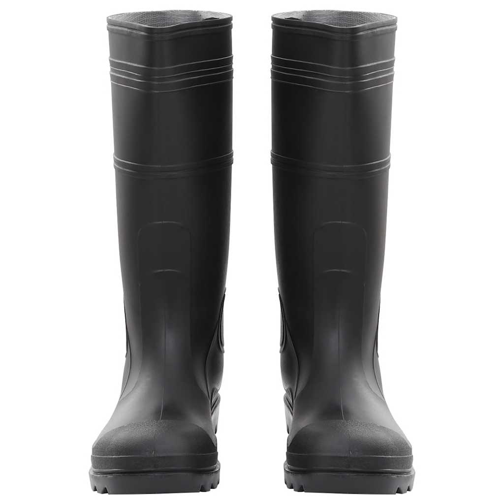 Vidaxl regenlaarzen maat 46 pvc zwart