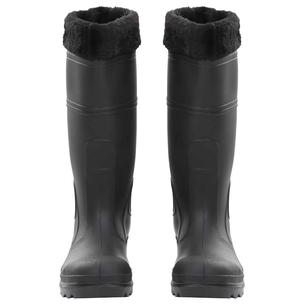 Vidaxl regenlaarzen met verwijderbare sokken maat 40 pvc zwart