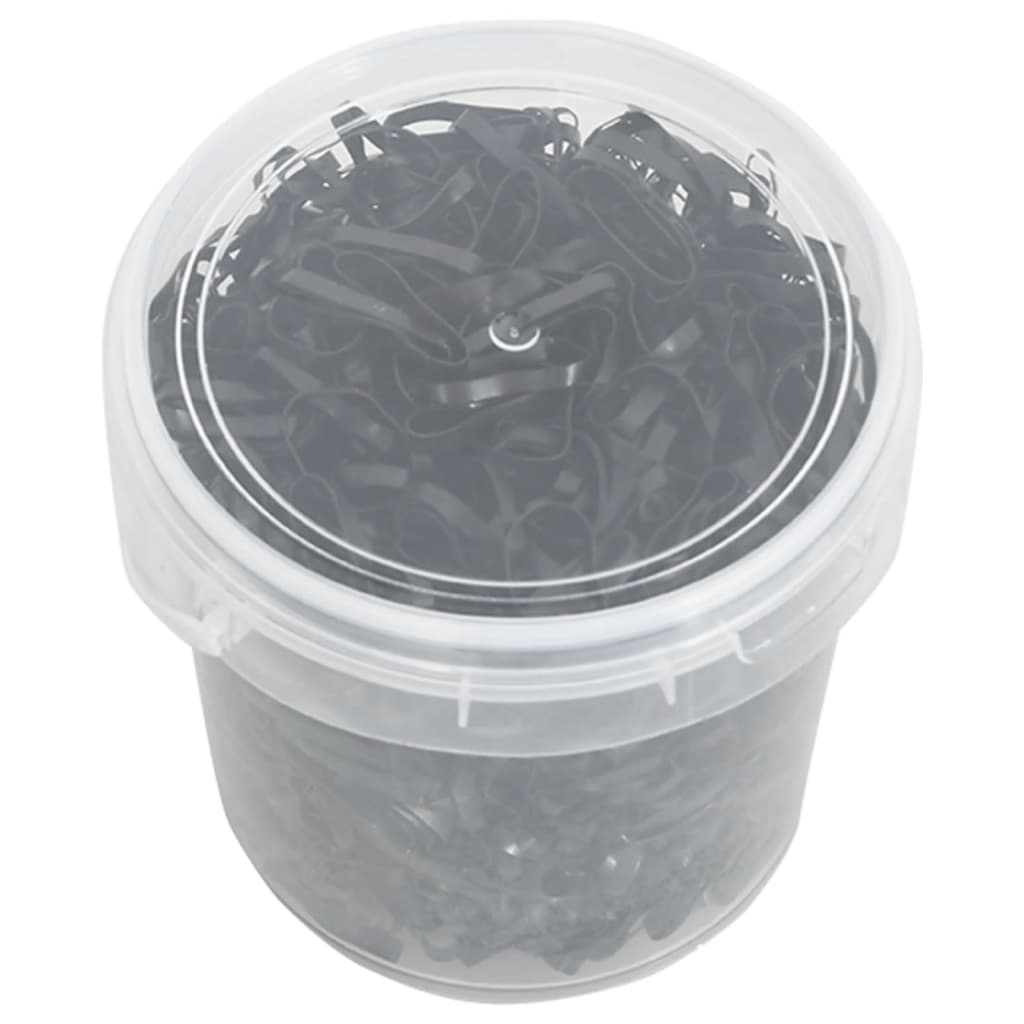 Vidaxl haarelastiekjes paard 1500 st siliconen zwart