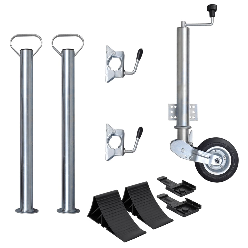 Vidaxl neuswiel met 2 staanders en 2 spanklemmen 60 mm