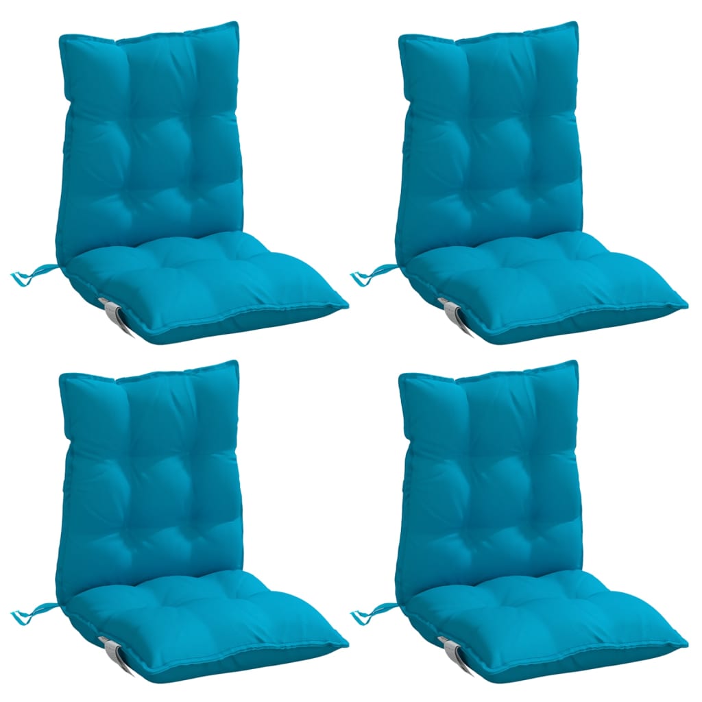 Vidaxl stoelkussens 4 st lage vloerkleed oxford stof lichtblauw