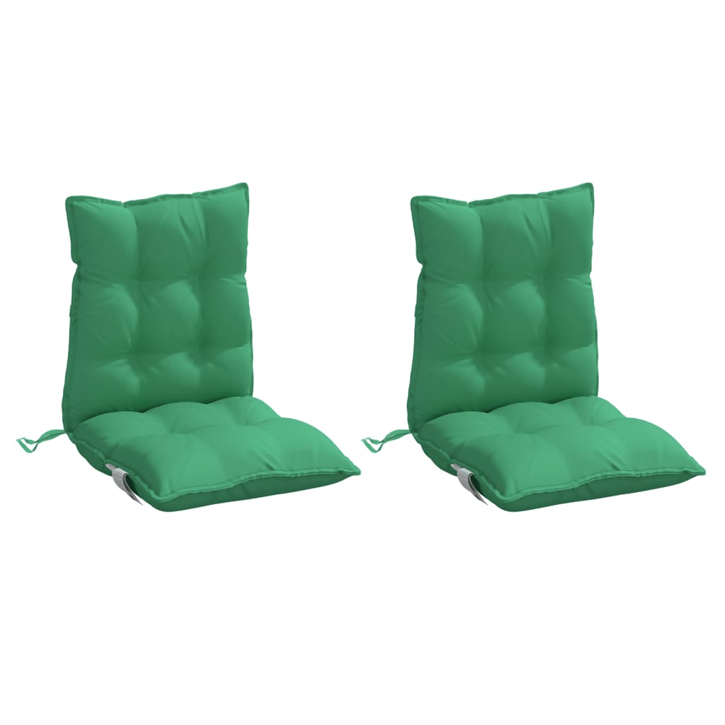 Vidaxl stoelkussens 2 st lage vloerkleed oxford stof groen