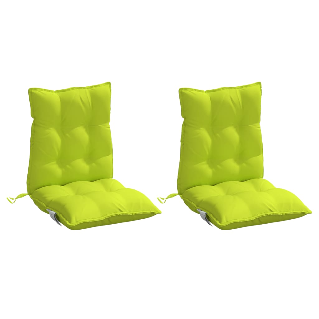 Vidaxl stoelkussens 2 st lage vloerkleed oxford stof felgroen