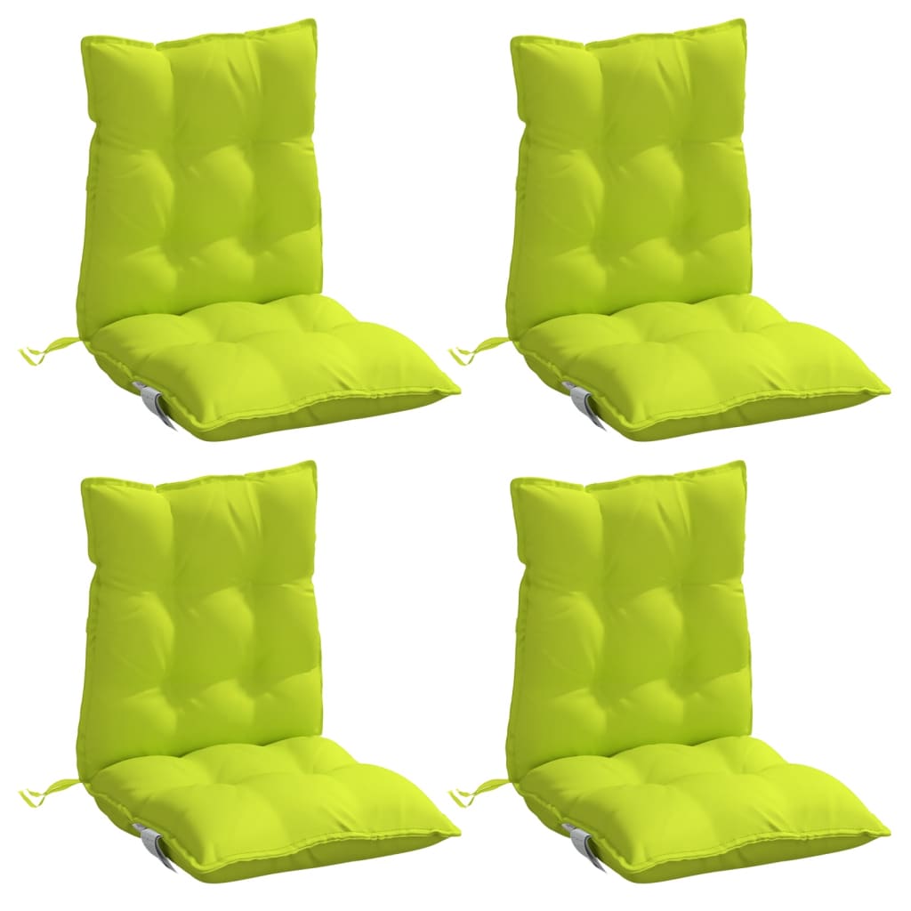 Vidaxl stoelkussens 4 st lage vloerkleed oxford stof felgroen