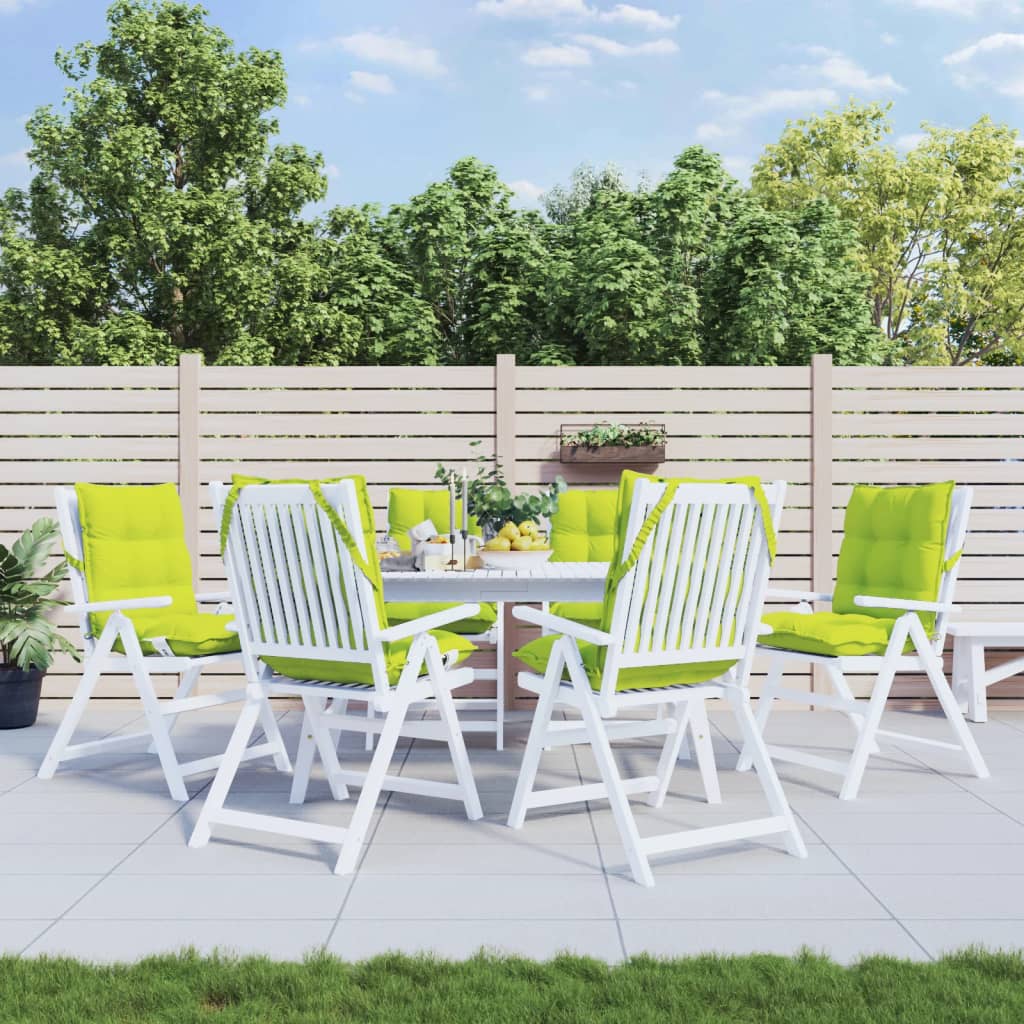 Vidaxl stoelkussens 6 st lage vloerkleed oxford stof felgroen
