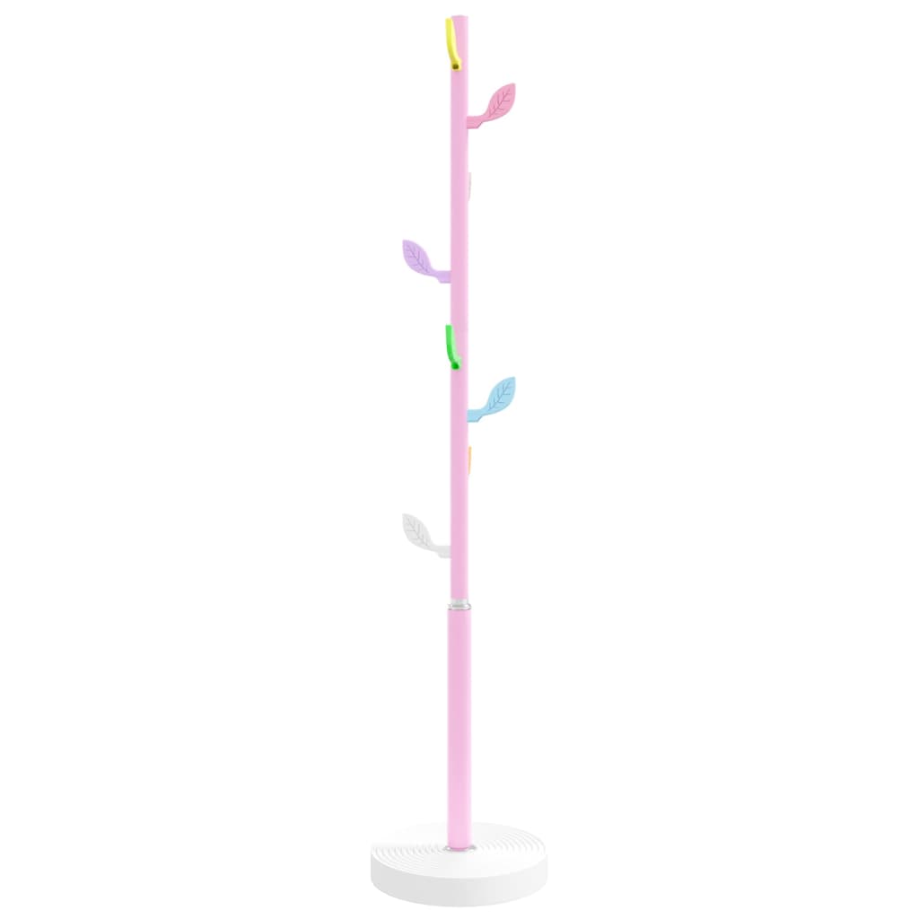 Vidaxl kapstok 172 cm poedercoat ijzer roze