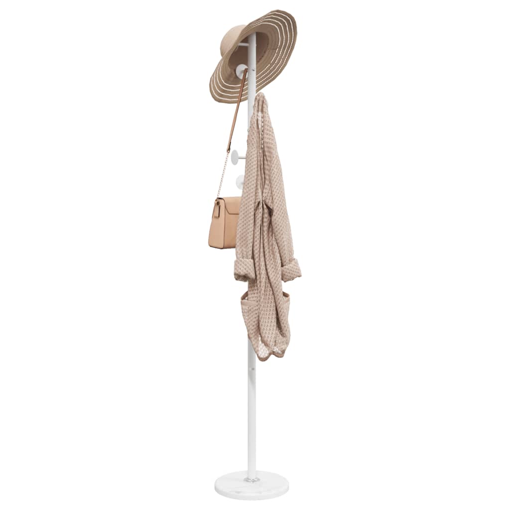 Vidaxl kapstok 176 cm poedercoat ijzer wit