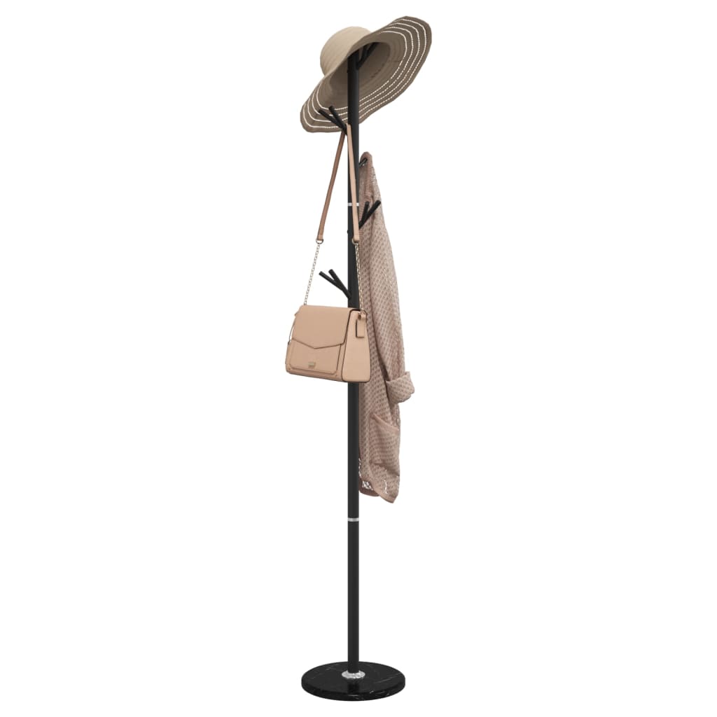 Vidaxl kapstok 175 cm poedercoat ijzer zwart