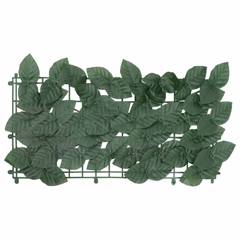 Vidaxl balkonscherm met donkergroene bladeren 200x75 cm