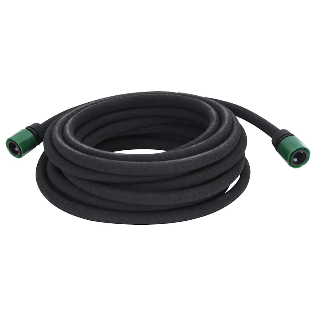 Vidaxl druppelslang 0,6'' 10 m rubber zwart