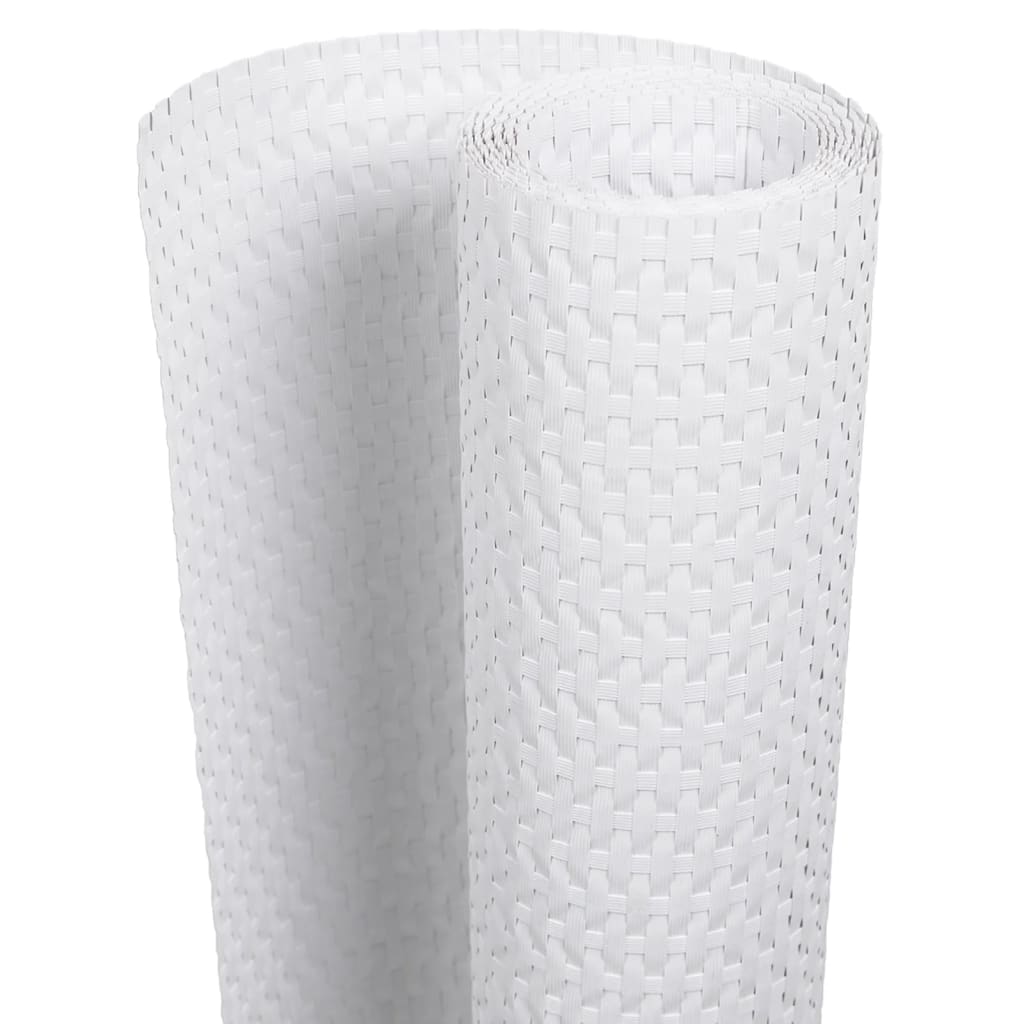 Vidaxl balkonscherm 400x80 cm polyrotan wit