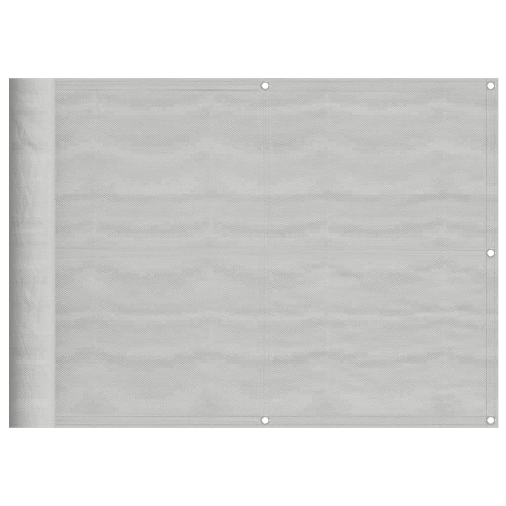 Vidaxl balkonscherm 75x700 cm 100% oxford polyester lichtgrijs