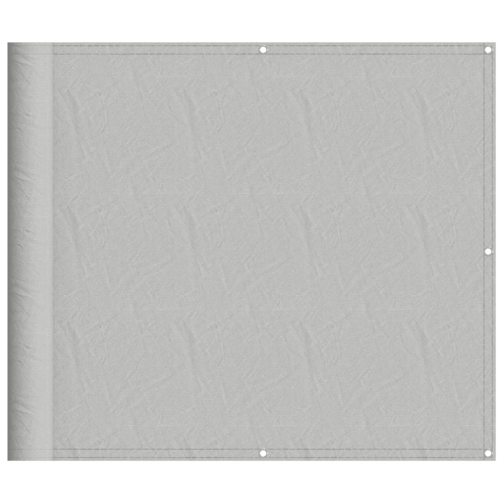 Vidaxl balkonscherm 90x700 cm 100% oxford polyester lichtgrijs