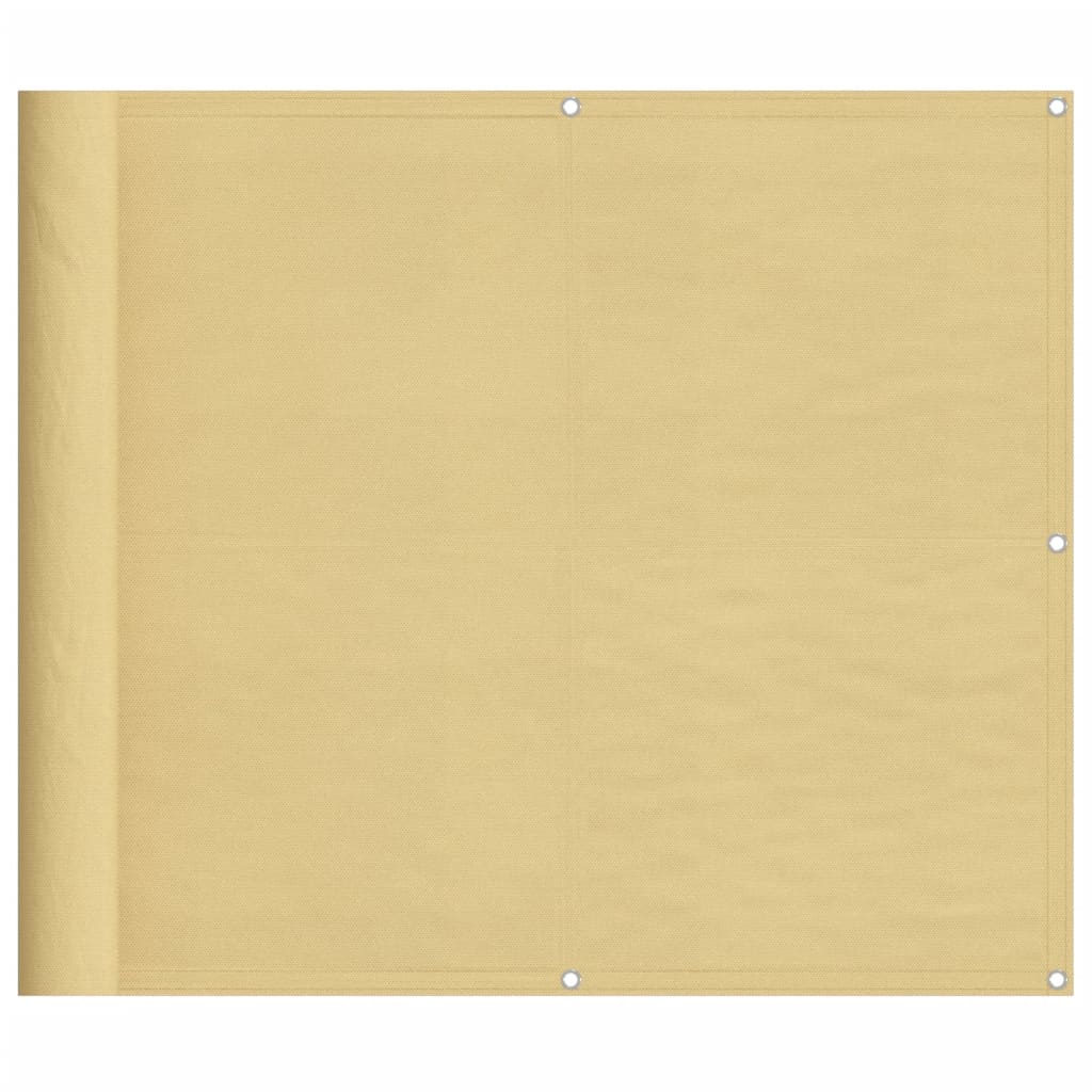 Vidaxl balkonscherm 90x700 cm 100% oxford polyester zandkleurig