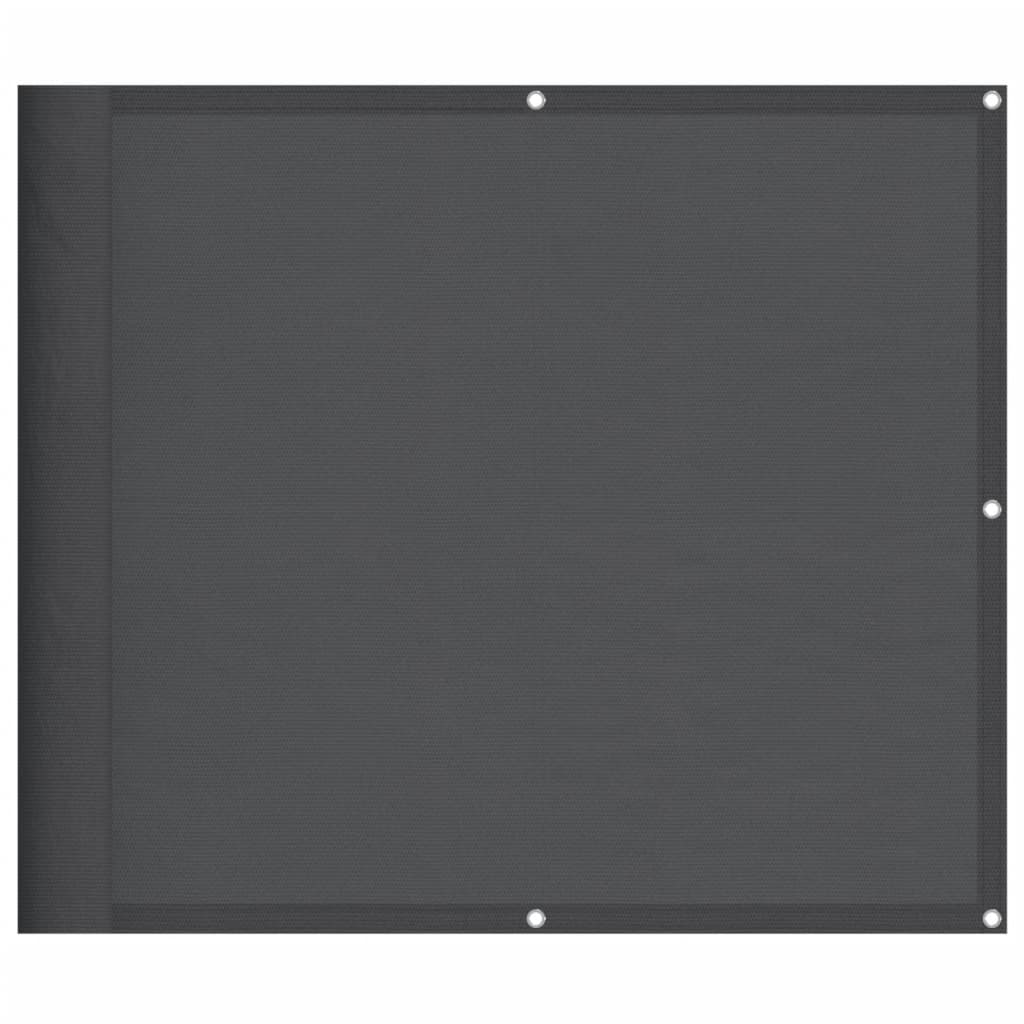 Vidaxl balkonscherm 90x1000 cm 100% oxford polyester antracietkleurig