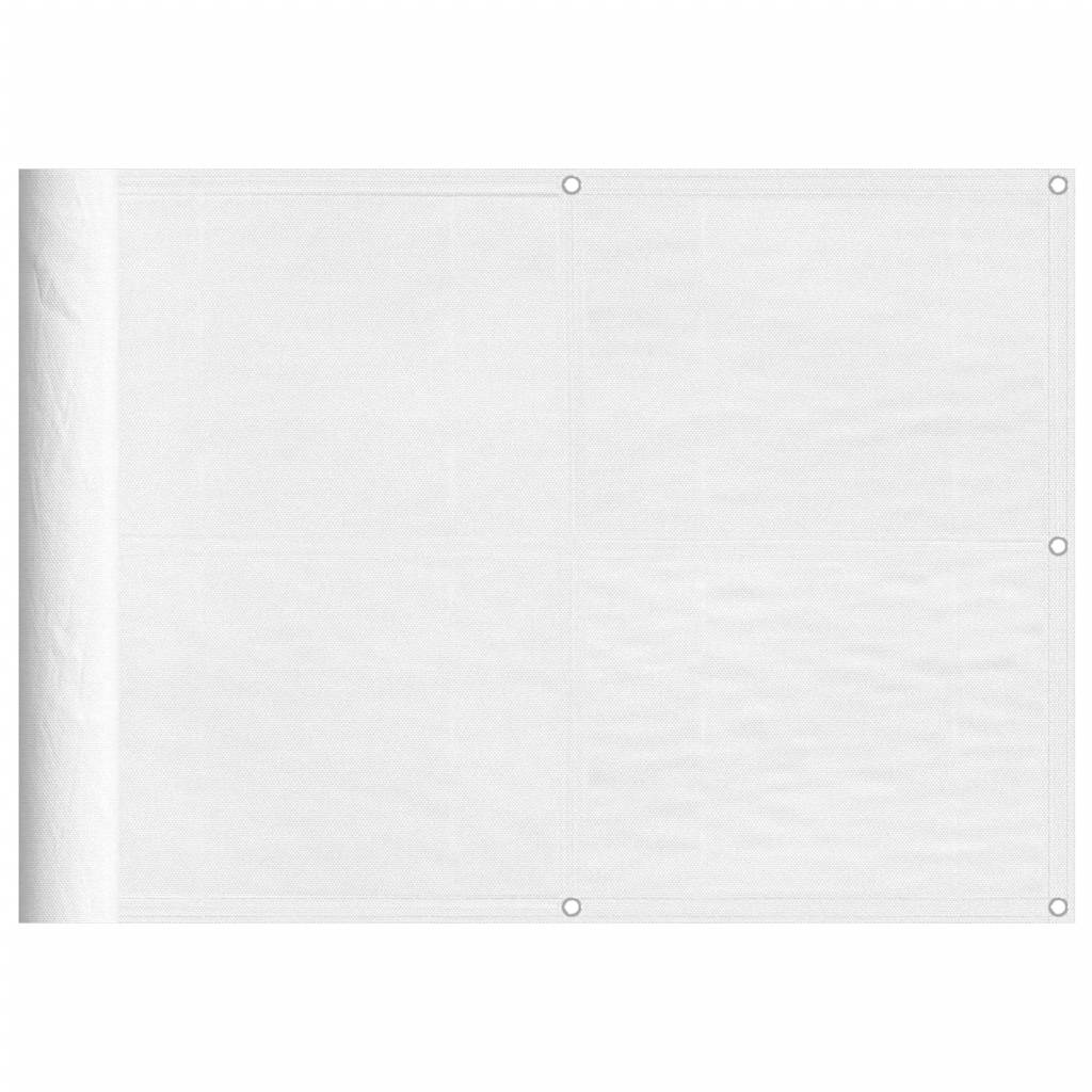 Vidaxl balkonscherm 75x1000 cm 100% oxford polyester wit