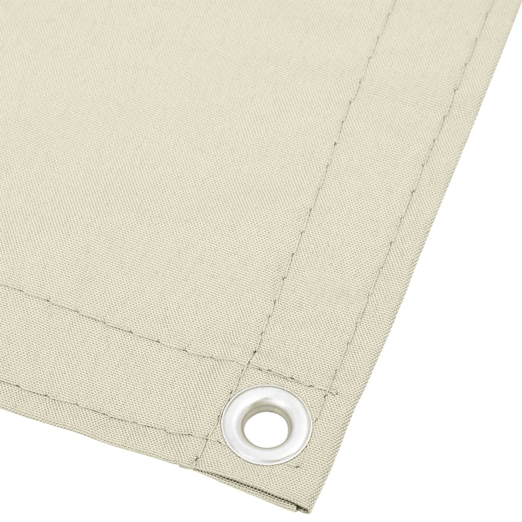 Vidaxl balkonscherm 75x700 cm 100% oxford polyester crèmekleurig