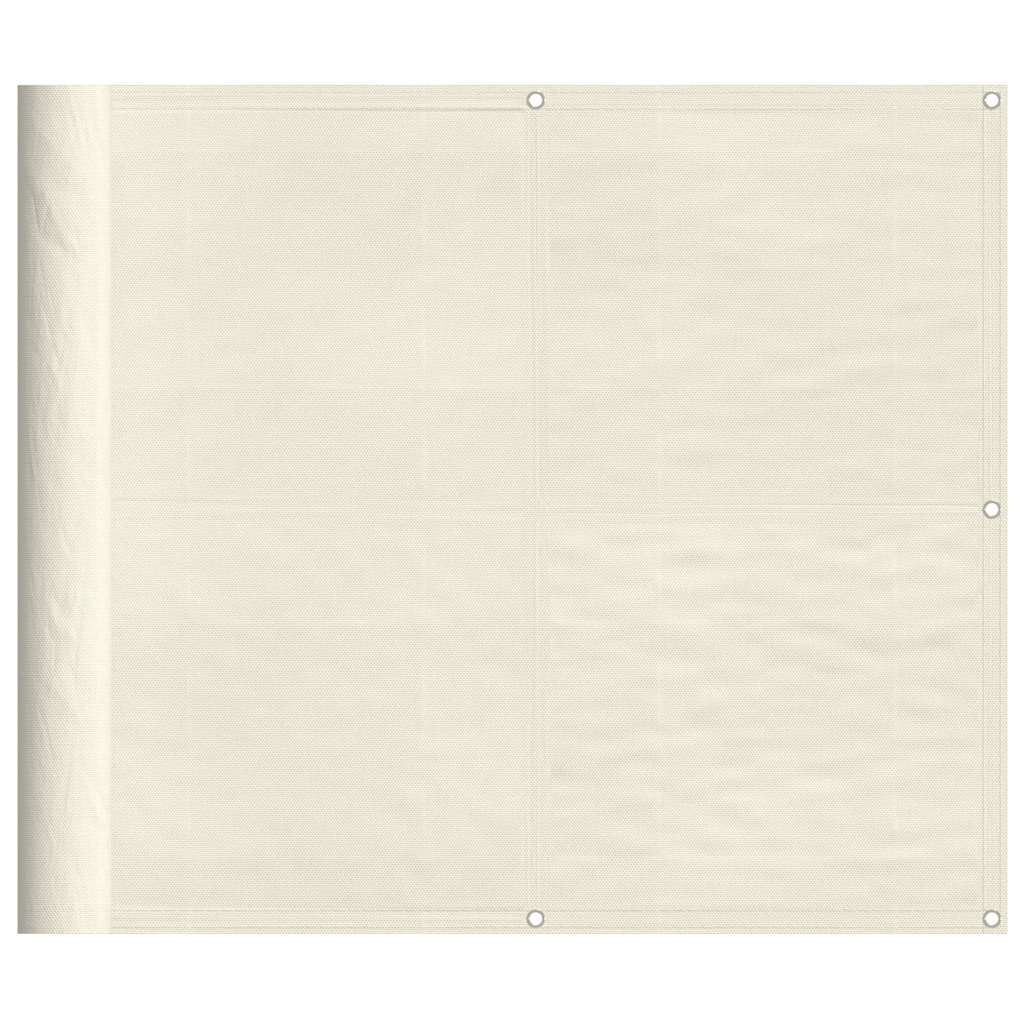 Vidaxl balkonscherm 90x700 cm 100% oxford polyester crèmekleurig