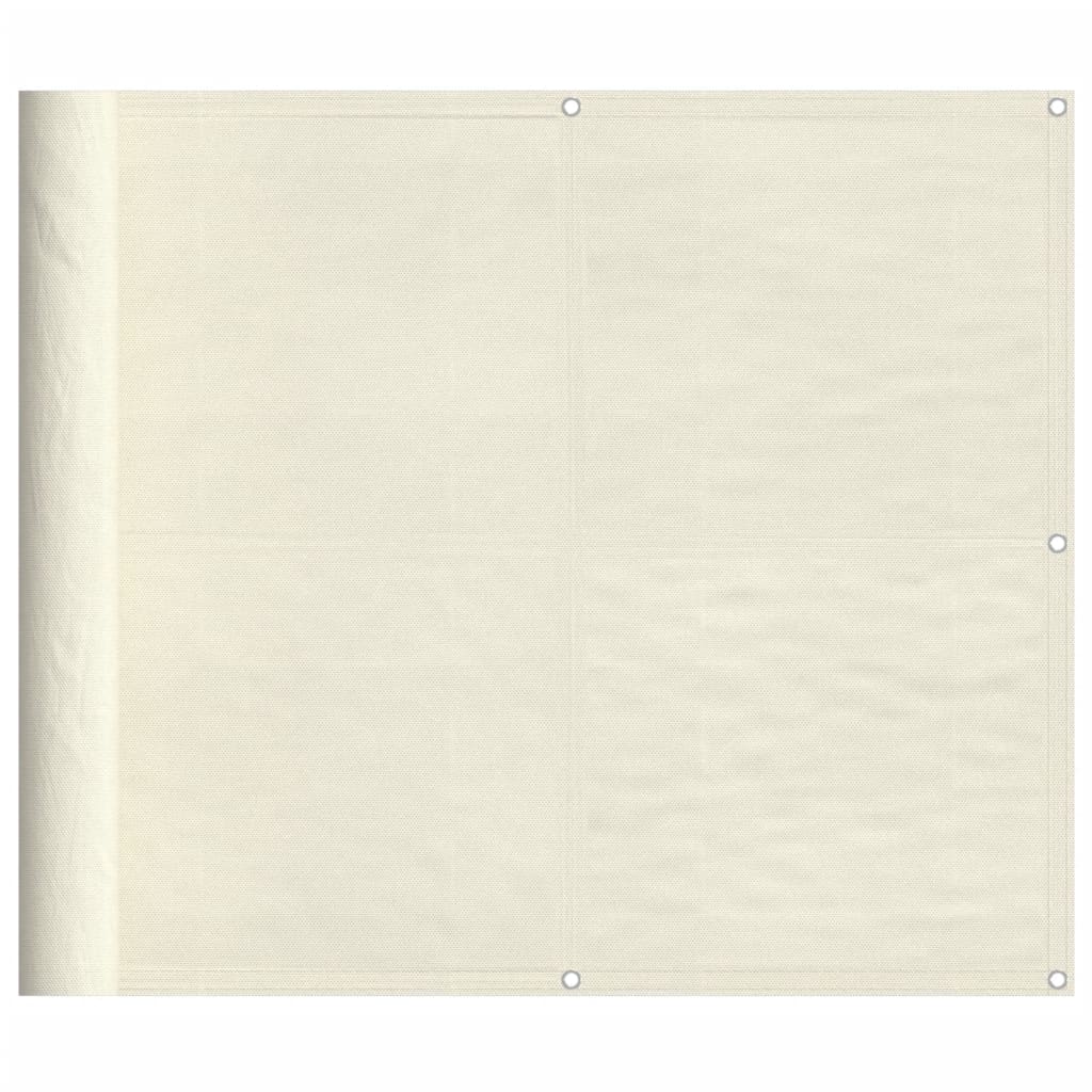 Vidaxl balkonscherm 90x800 cm 100% oxford polyester crèmekleurig