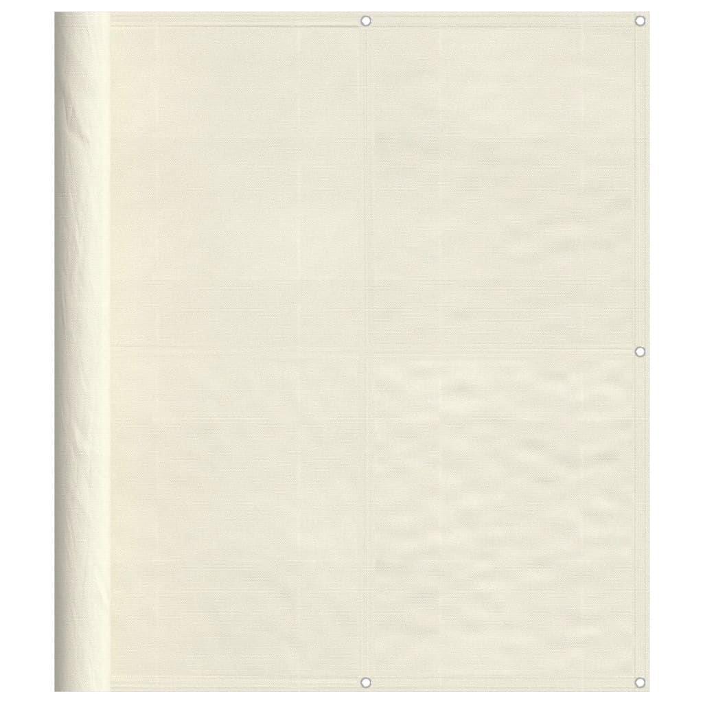 Vidaxl balkonscherm 120x800 cm 100% oxford polyester crèmekleurig