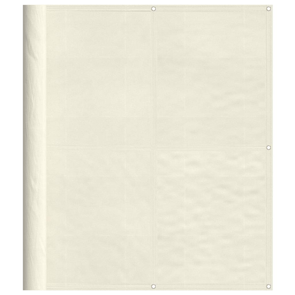 Vidaxl balkonscherm 120x800 cm 100% oxford polyester crèmekleurig