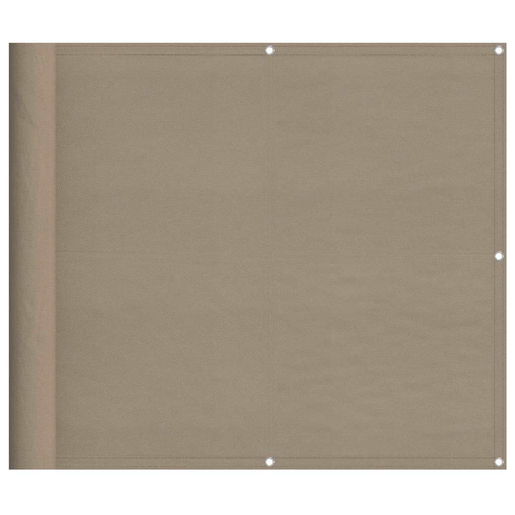 Vidaxl balkonscherm 90x700 cm 100% oxford polyester taupe