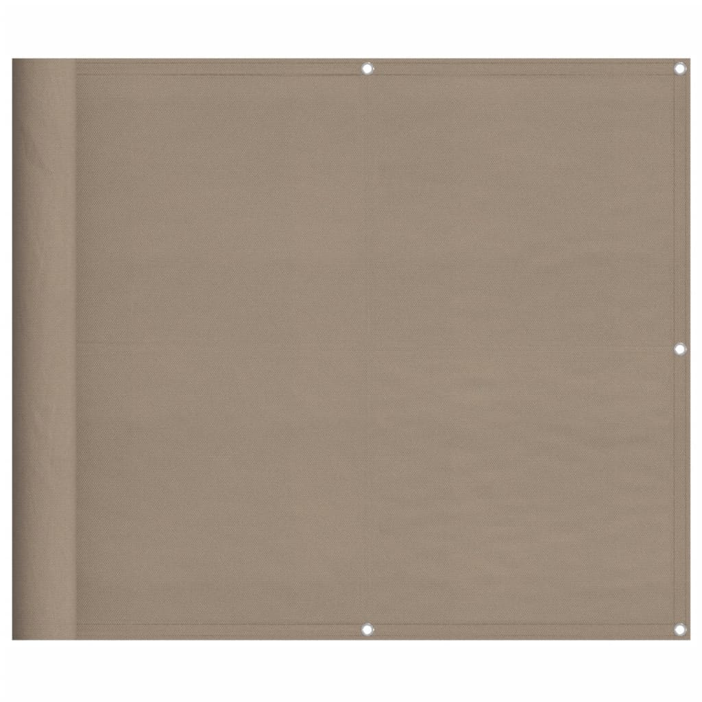 Vidaxl balkonscherm 90x800 cm 100% oxford polyester taupe