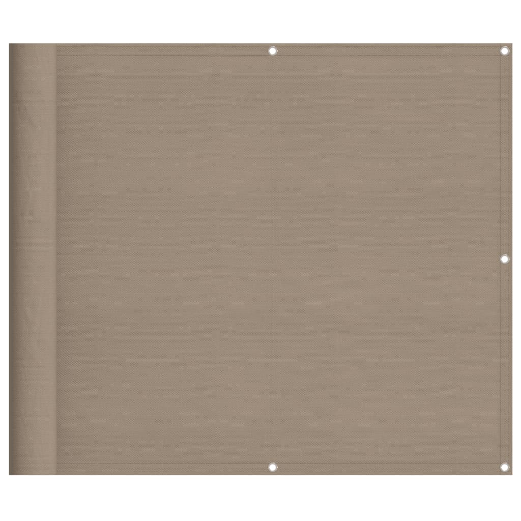 Vidaxl balkonscherm 90x1000 cm 100% oxford polyester taupe