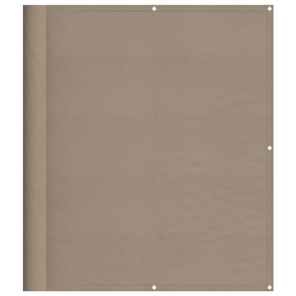 Vidaxl balkonscherm 120x1000 cm 100% oxford polyester taupe