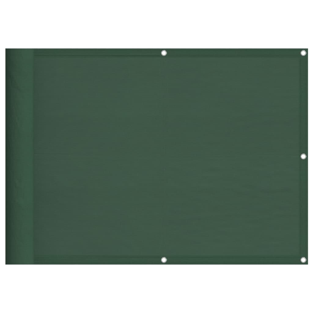 Vidaxl balkonscherm 75x700 cm 100% oxford polyester donkergroen
