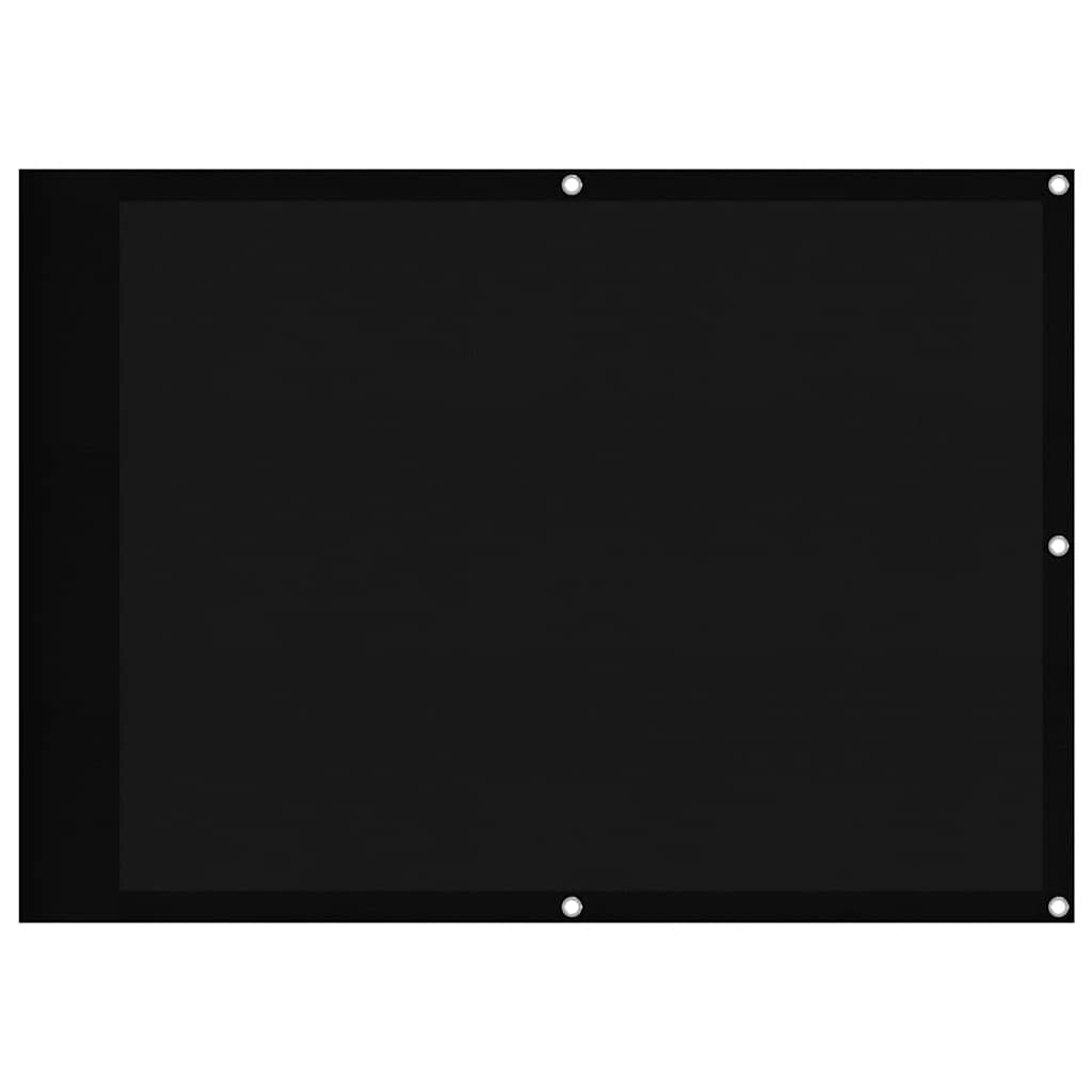 Vidaxl balkonscherm 75x1000 cm 100% oxford polyester zwart