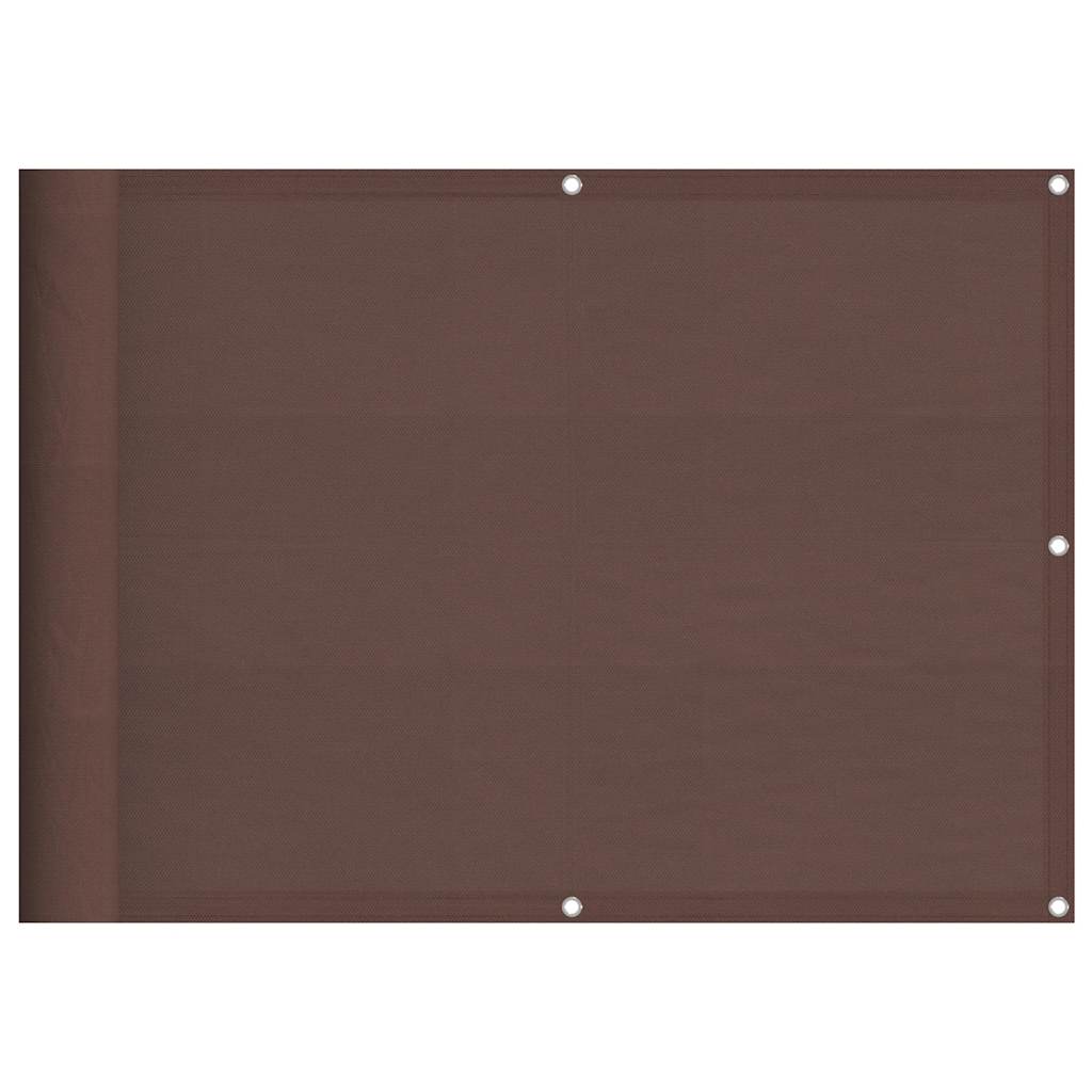 Vidaxl balkonscherm 75x700 cm 100% oxford polyester bruin