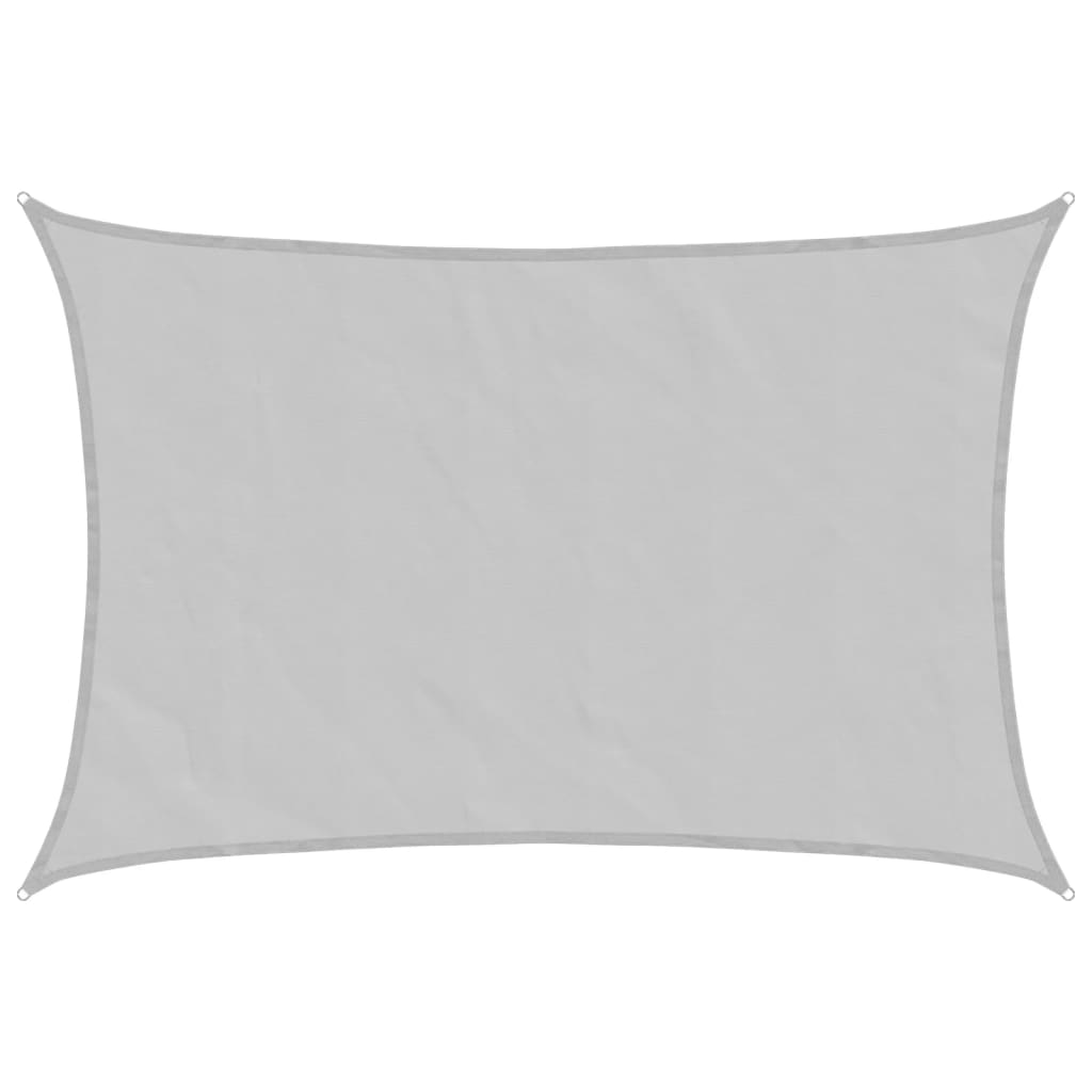 Vidaxl zonnezeil 6x5 m 100% polyester oxford lichtgrijs