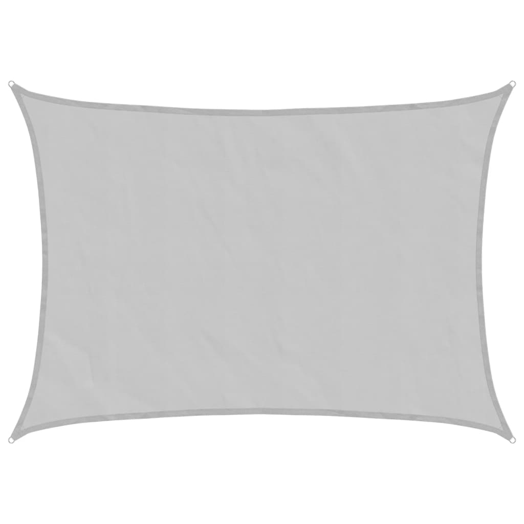 Vidaxl zonnezeil 8x6m 100% polyester oxford lichtgrijs