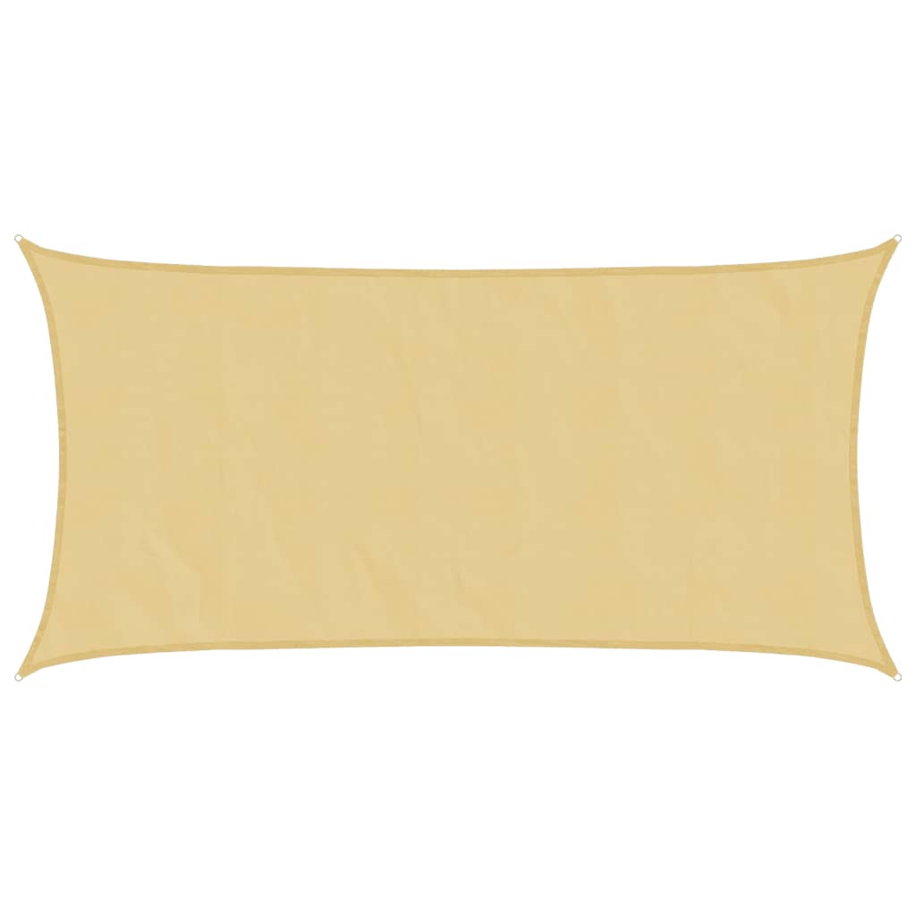Vidaxl zonnezeil 4,5x2,5m 100% polyester oxford zandkleurig