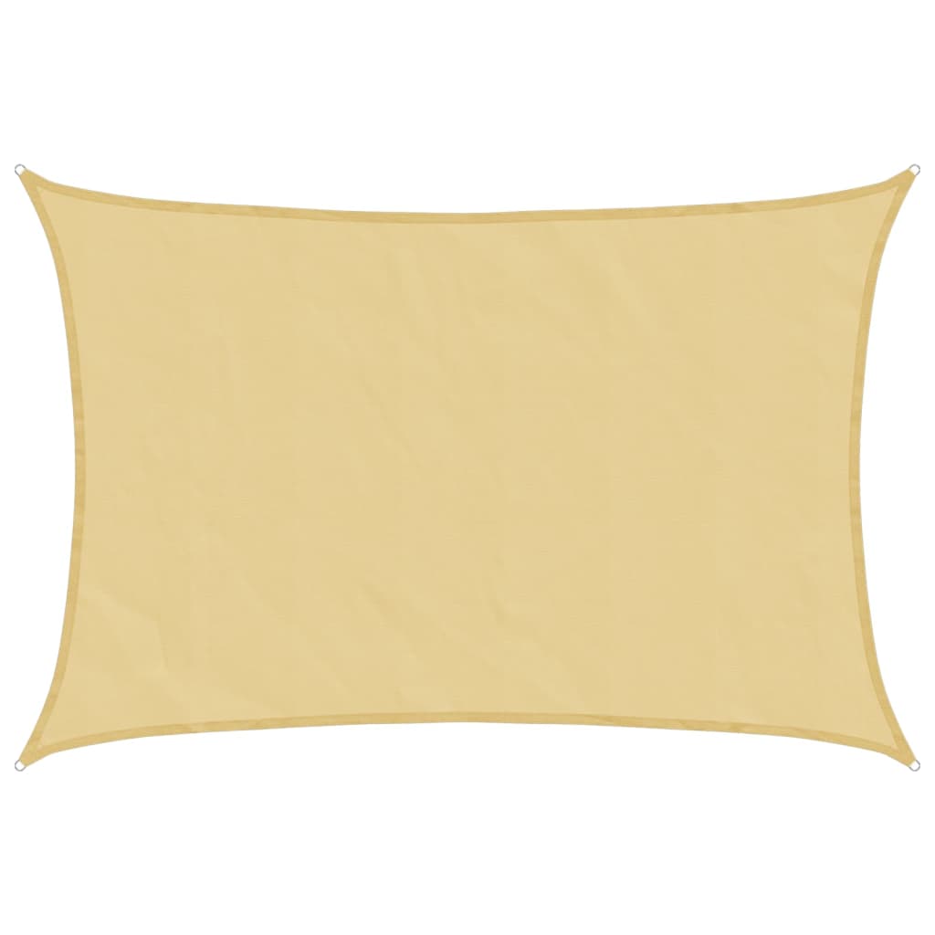 Vidaxl zonnezeil 7x6 m 100% polyester oxford zandkleurig